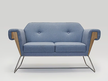 HOVE CLUB - 2 seater fabric sofa by Liqui Contracts - view 2